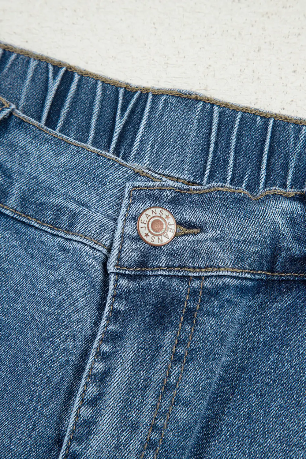 Wide Leg High Waist Cropped Stone Jeans