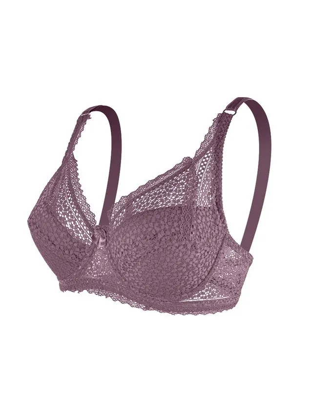 Women's Breathable Comfortable Sexy Lace Thin Cup Bra