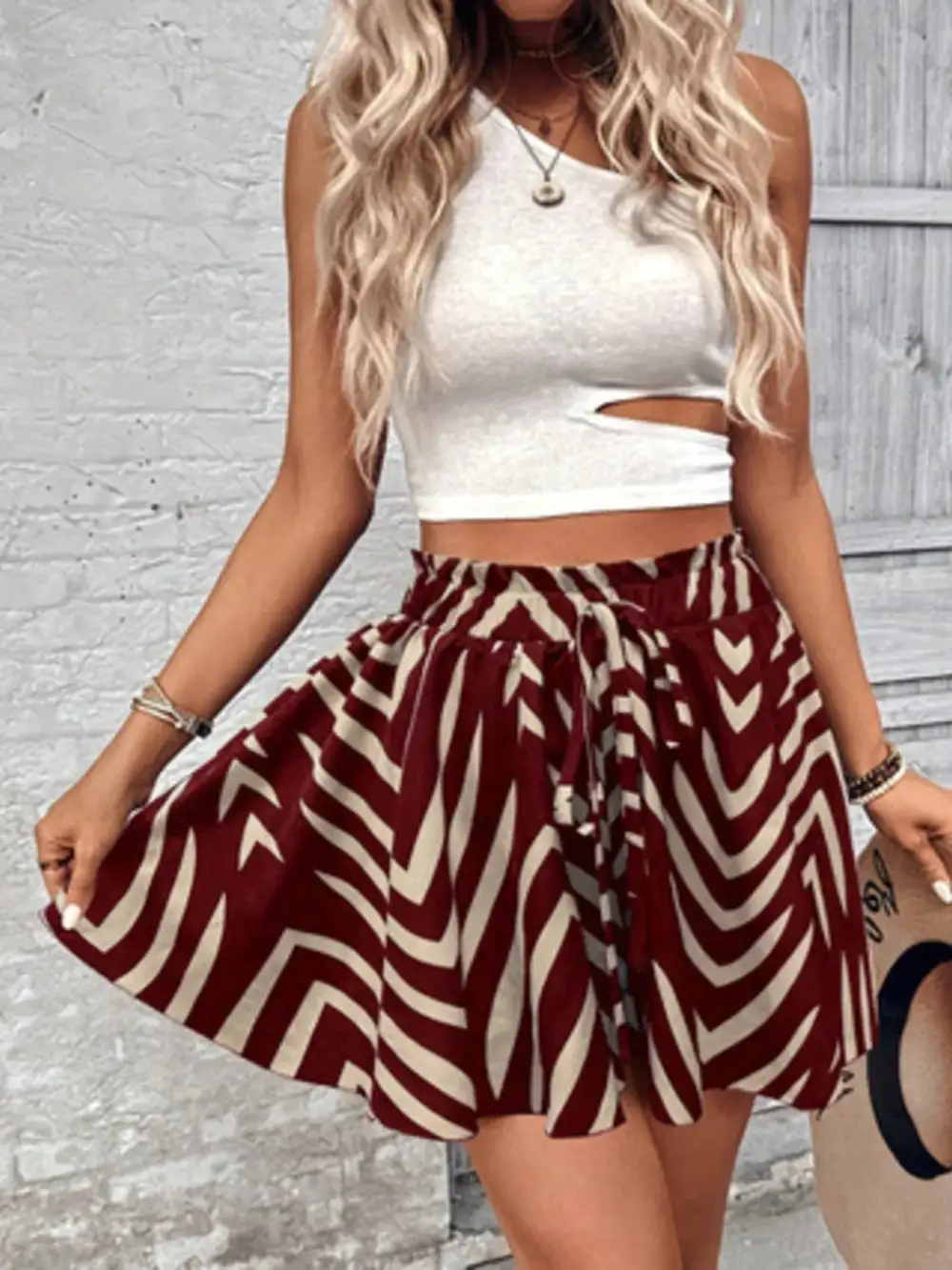 High Waist Drawstring Shorts