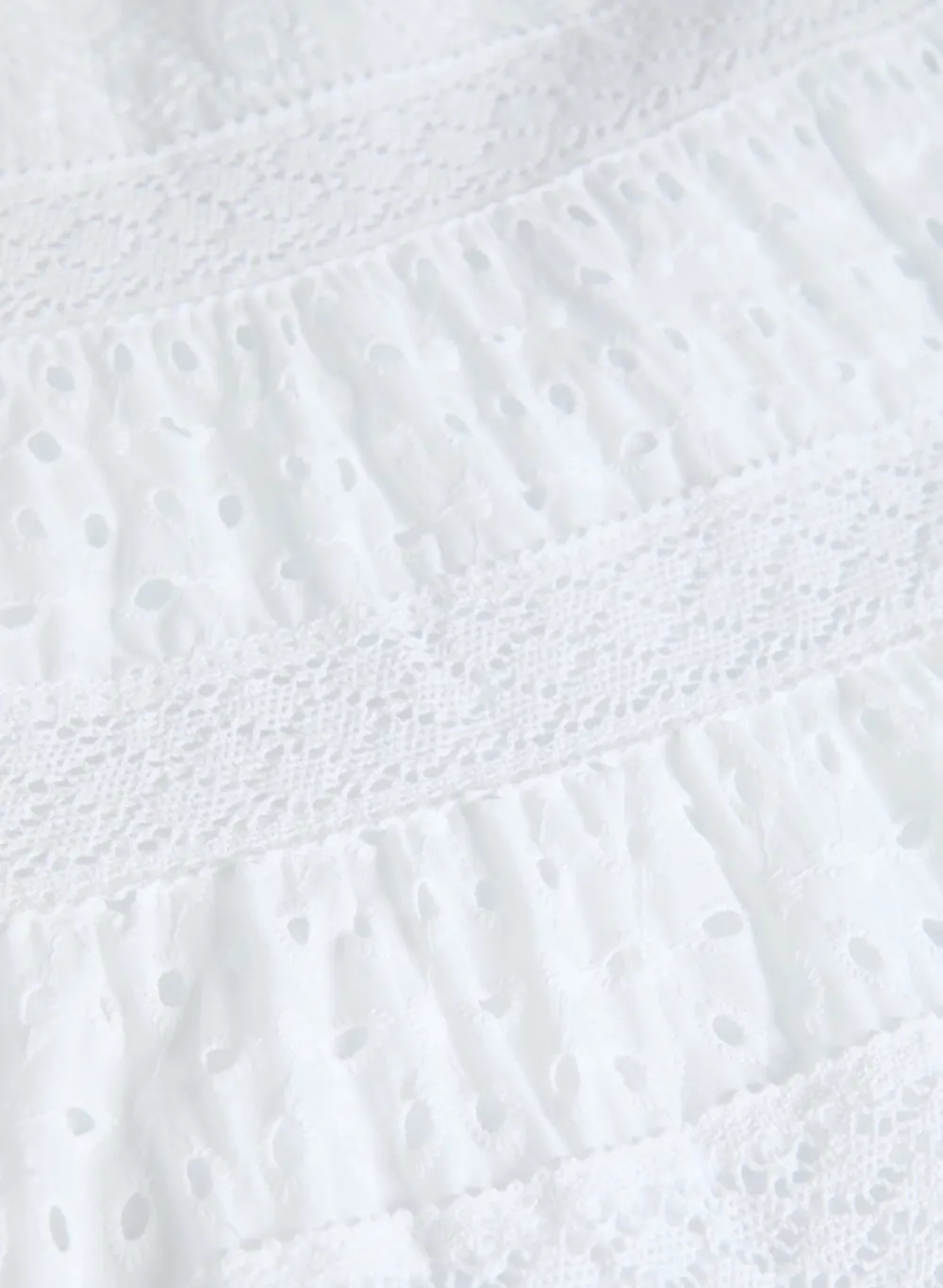 Lace Tiered A-Line Skirt