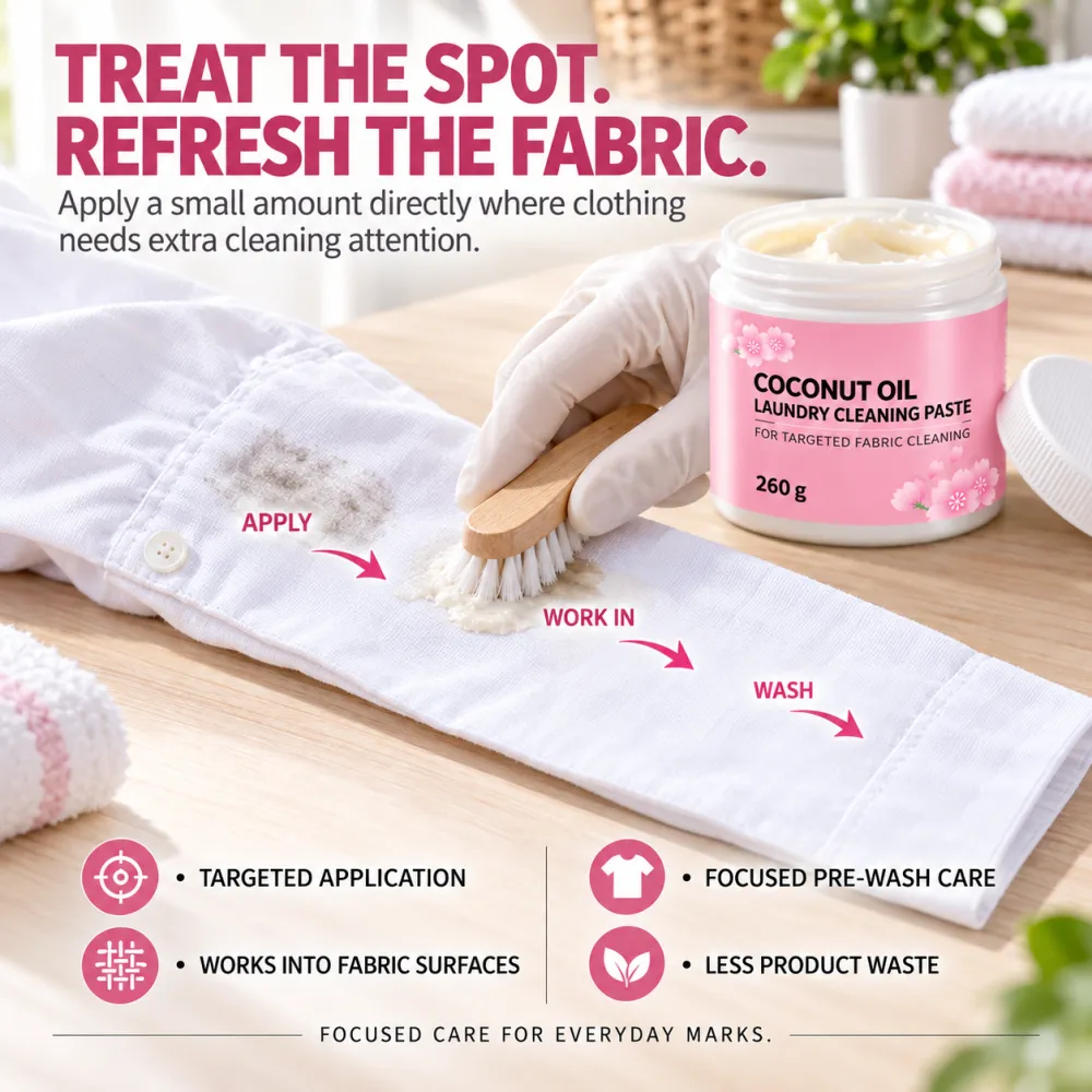Coconut Oil Laundry Cleaning Paste