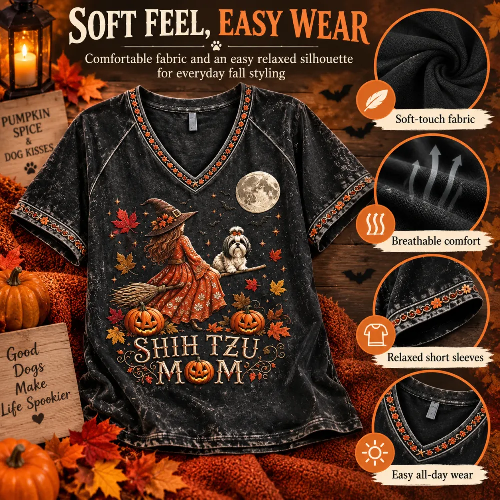Halloween Witch Pumpkin Print Short Sleeve Women's Top