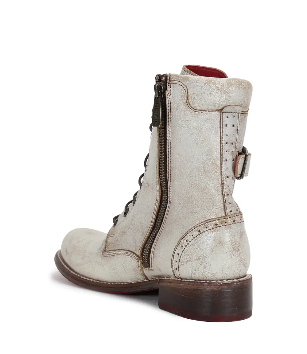 Lace-Up Buckle Brogue Reinforced Ankle Boots