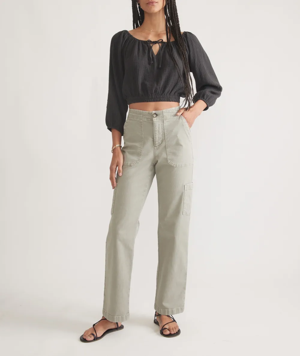 Khaki Cargo Utility Pants