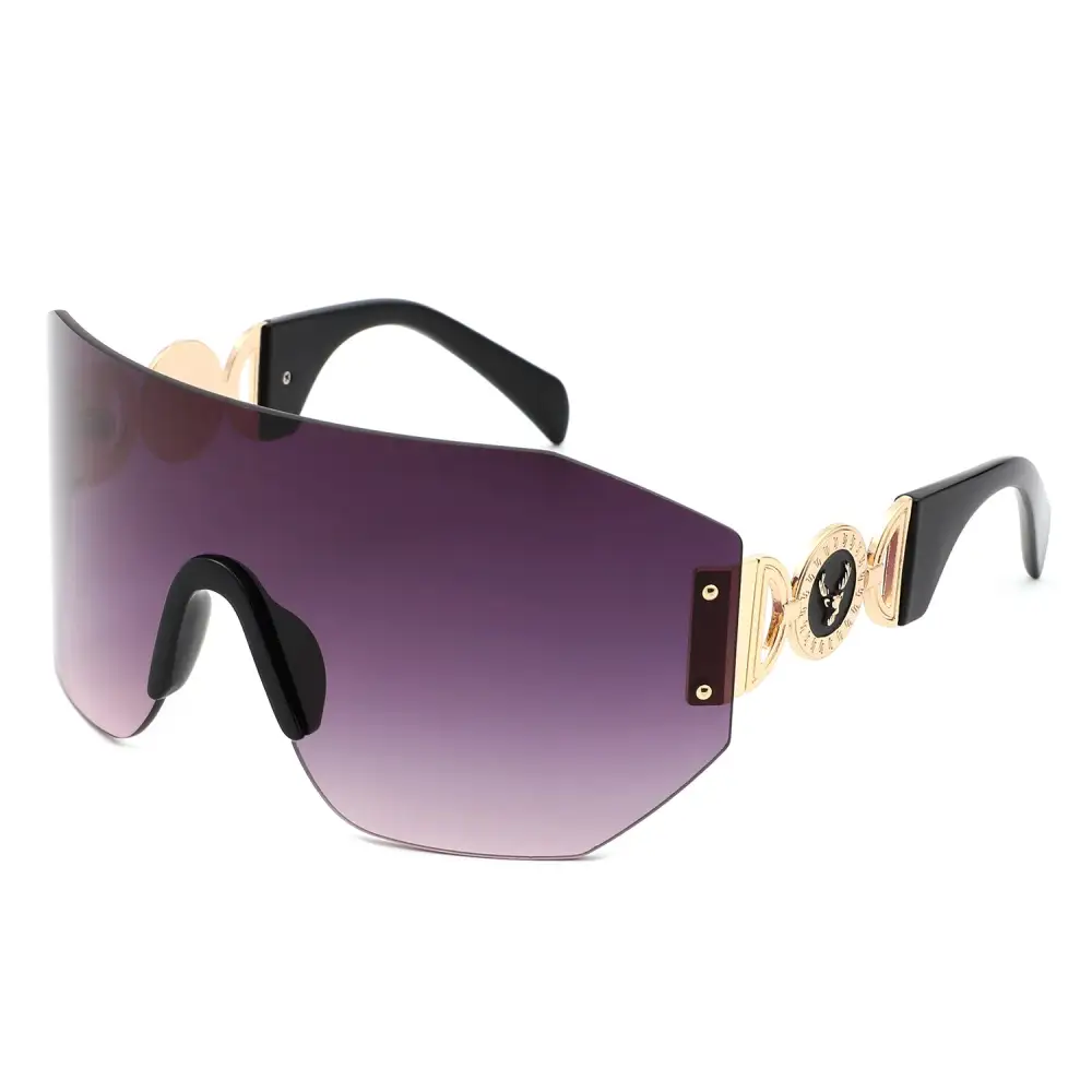 Square Rimless Frame Sunglasses