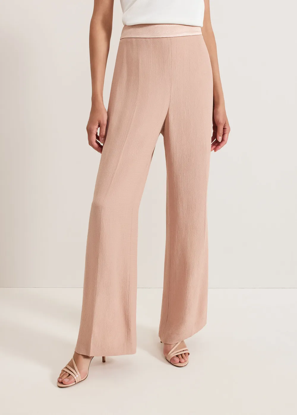 Breathable Pleated Straight Pants