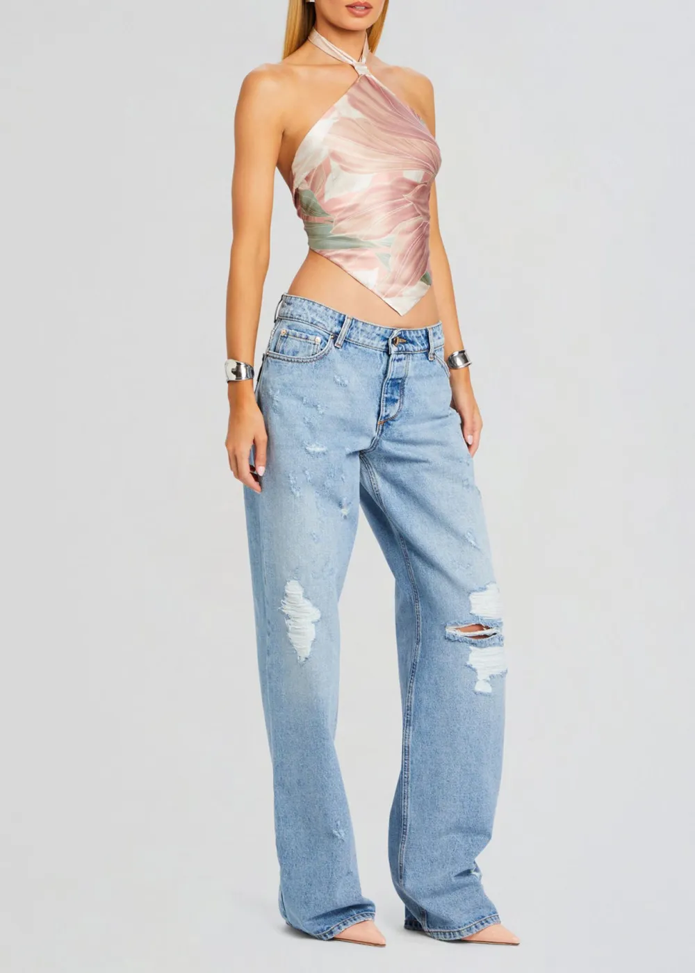 Halter Neck Solid Top