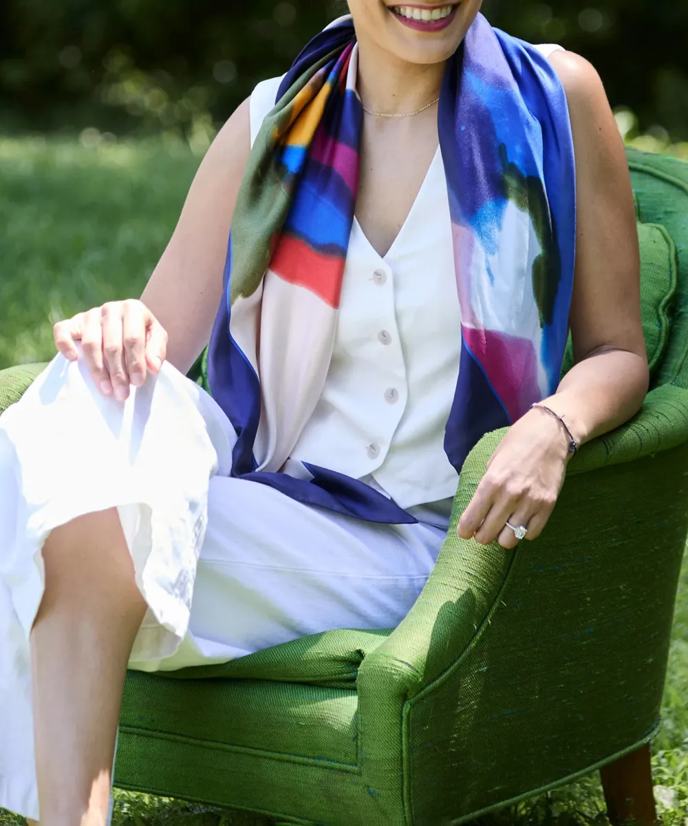 Multicolor Casual Style Flora Scarves