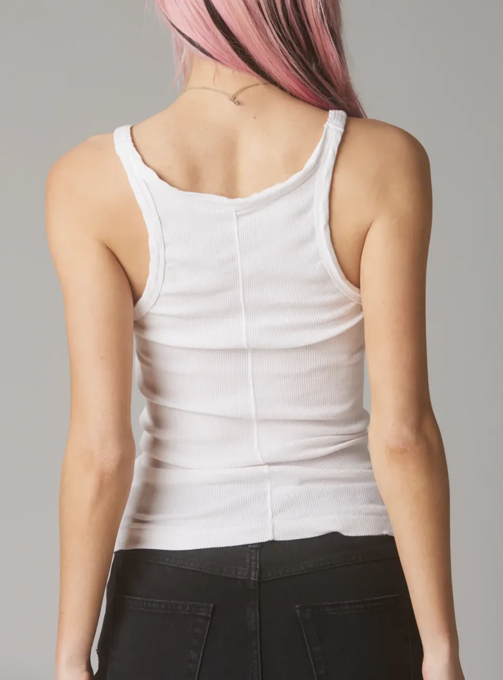 Optic White Rib Tank