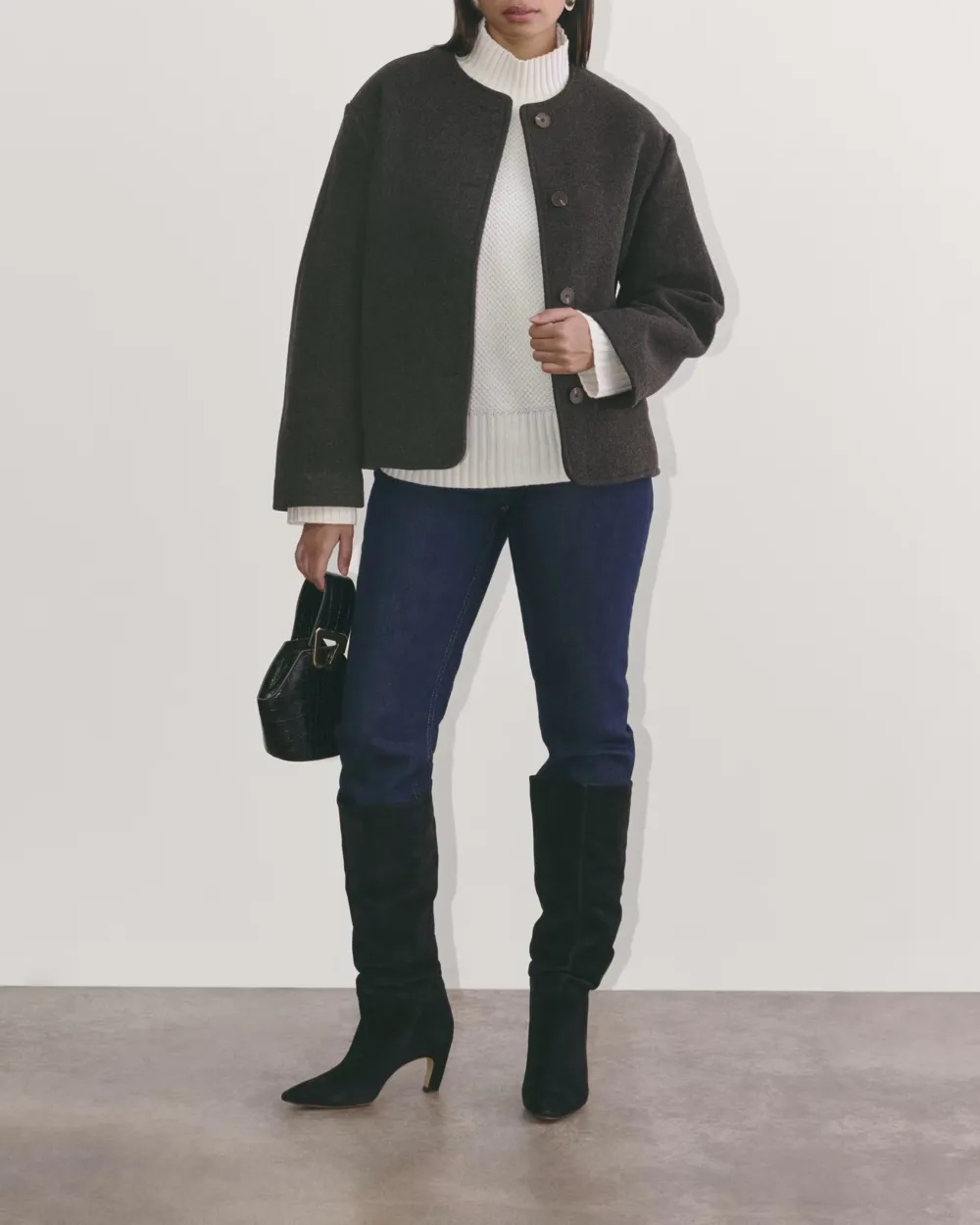 The Cocoon Coat In Wool