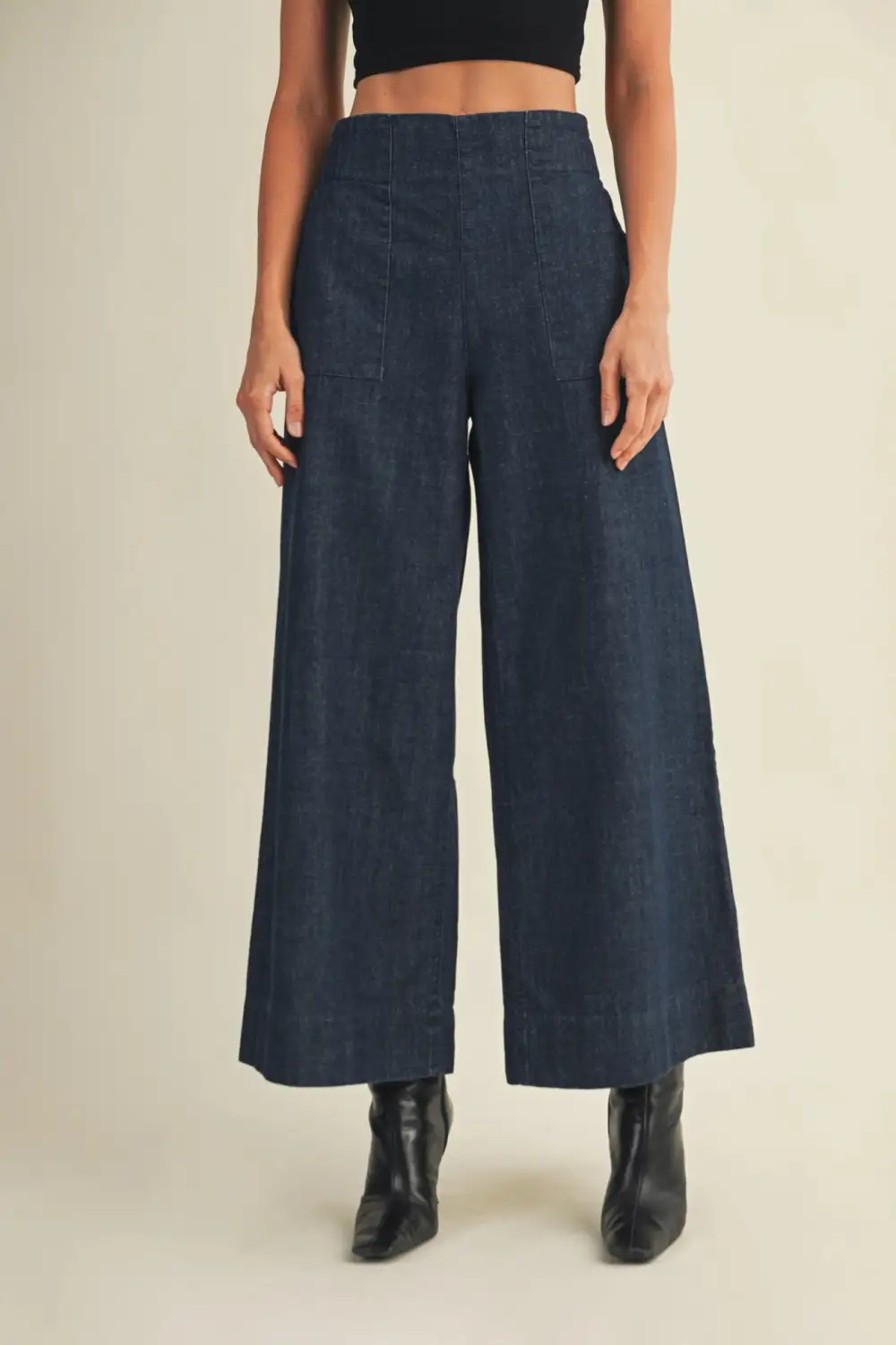 Denim Trouser Wide Pants