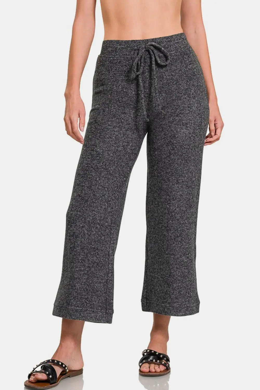 Drawstring Cropped Pants