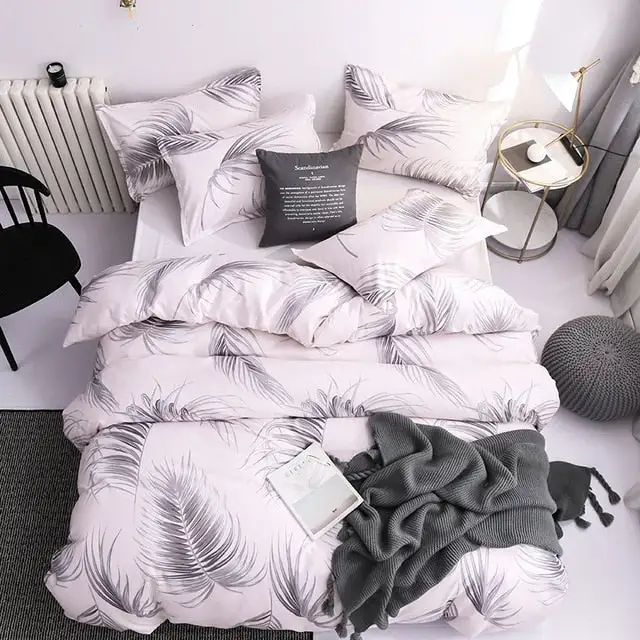 Classical Double-Sided Bed Sheet 3 pcs Quilt Cover Set