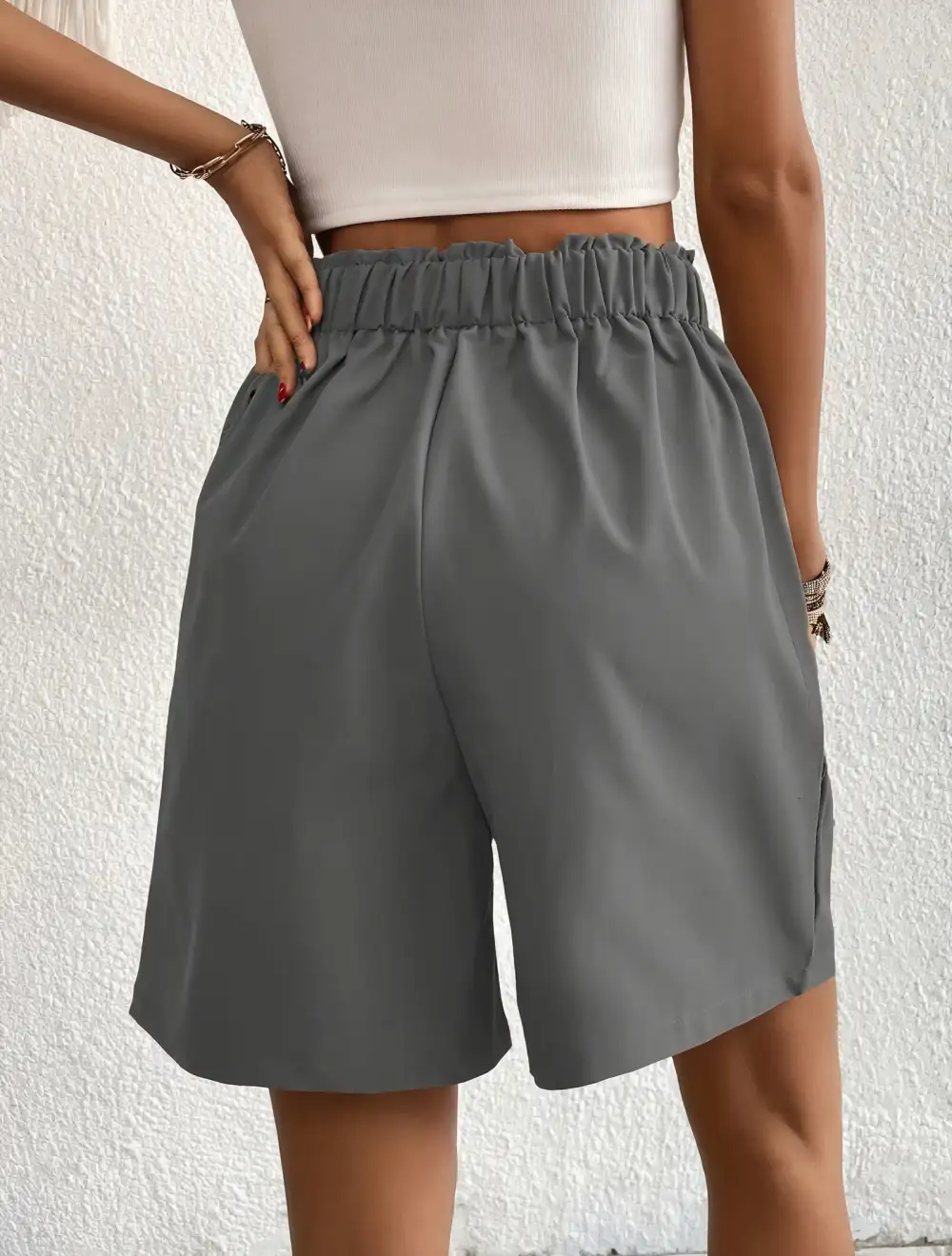 High Waisted Cargo Shorts