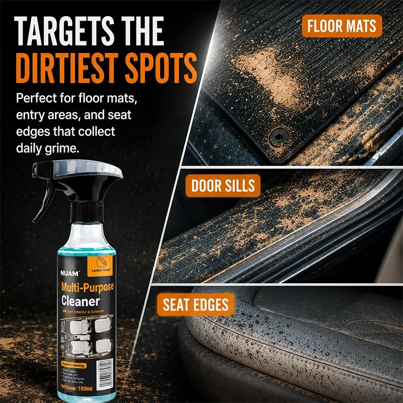 Multi-Purpose Cleaning Spray, Heavy Duty Dual-Action Degreaser & Stain Remover🧽