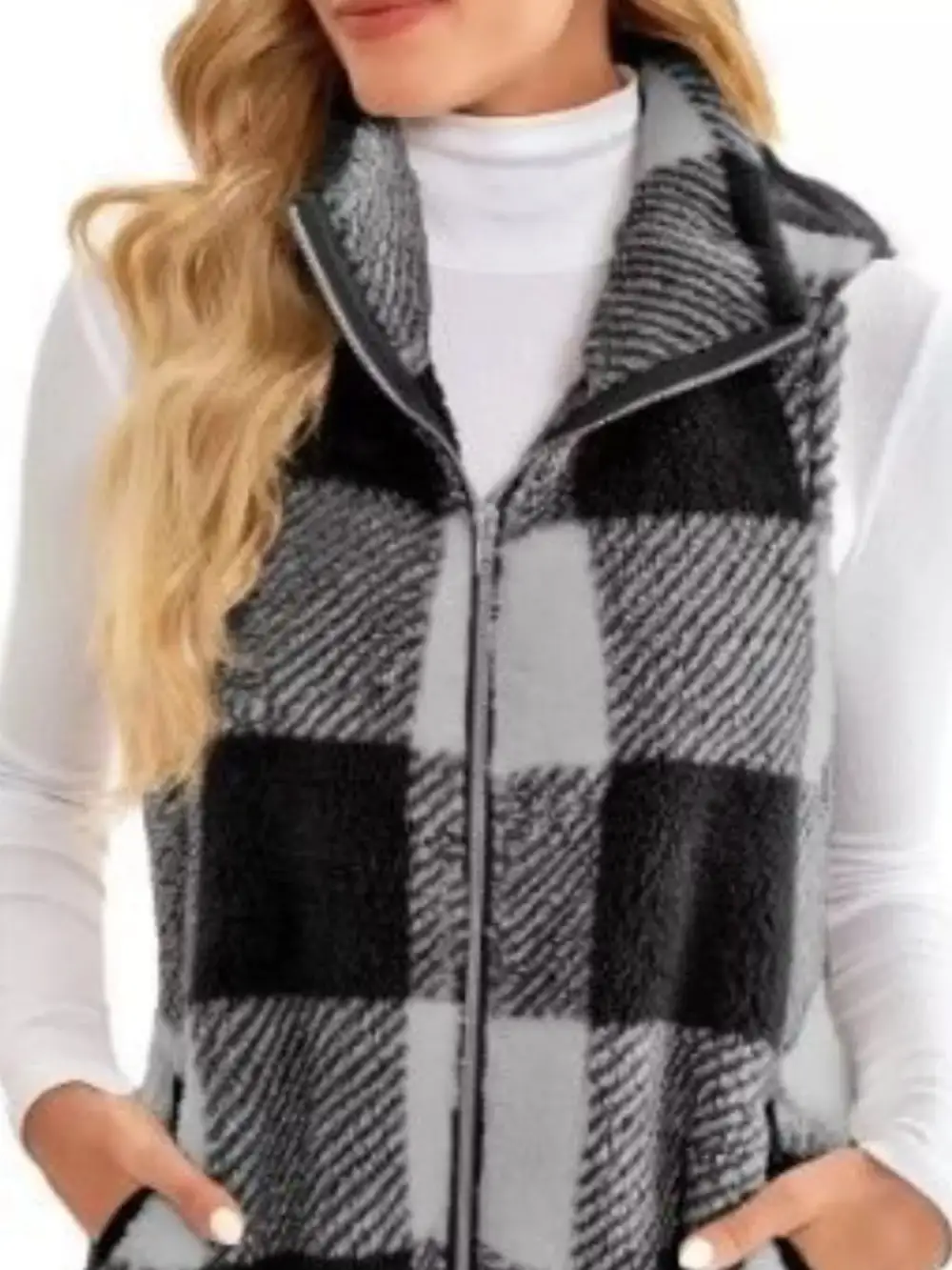 Full Size Color Block Zip