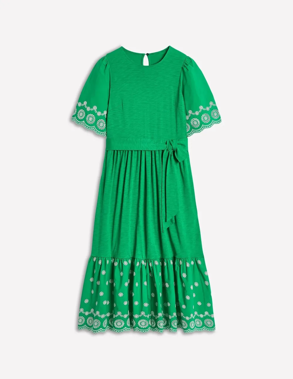 Broderie Mix maxi Dress