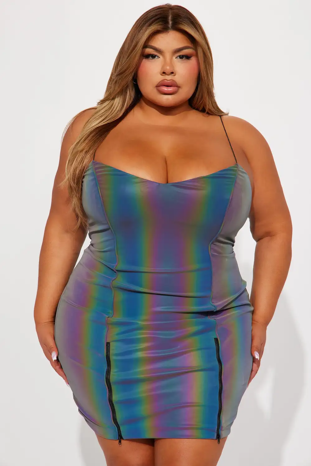 Shai Reflective Mini Dress - Multi Color
