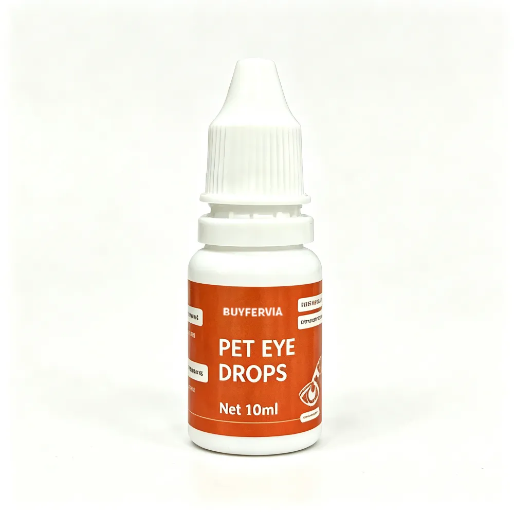 BUYFERVIA Pet Eye Drops, Dog & Cat Eye Wash Solution | Specially formulated eye drops for dogs and cats to flush and soothe eye irritation, remove tear stains in dogs, safe for all animals