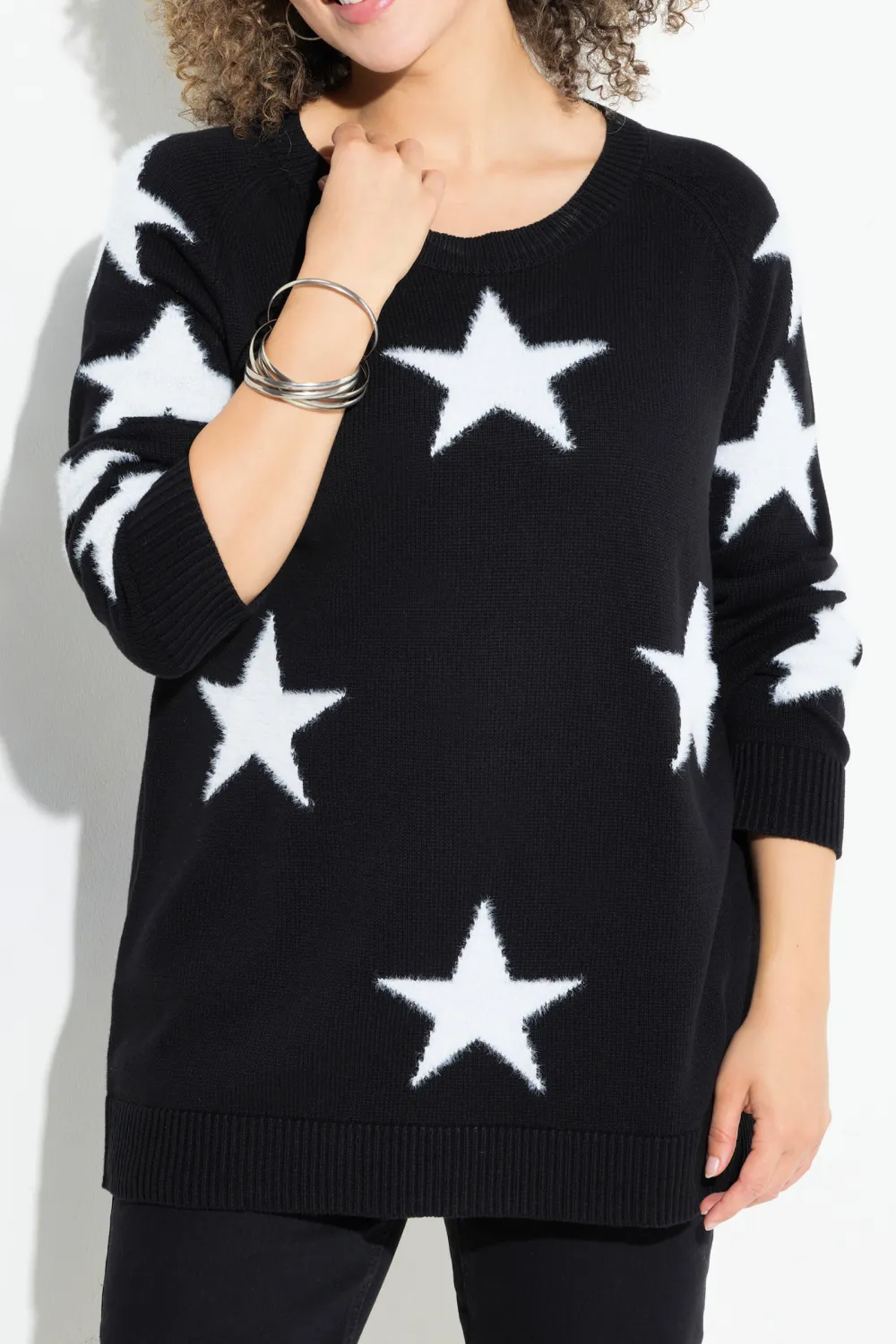 Pentagram Contrasting Sweater