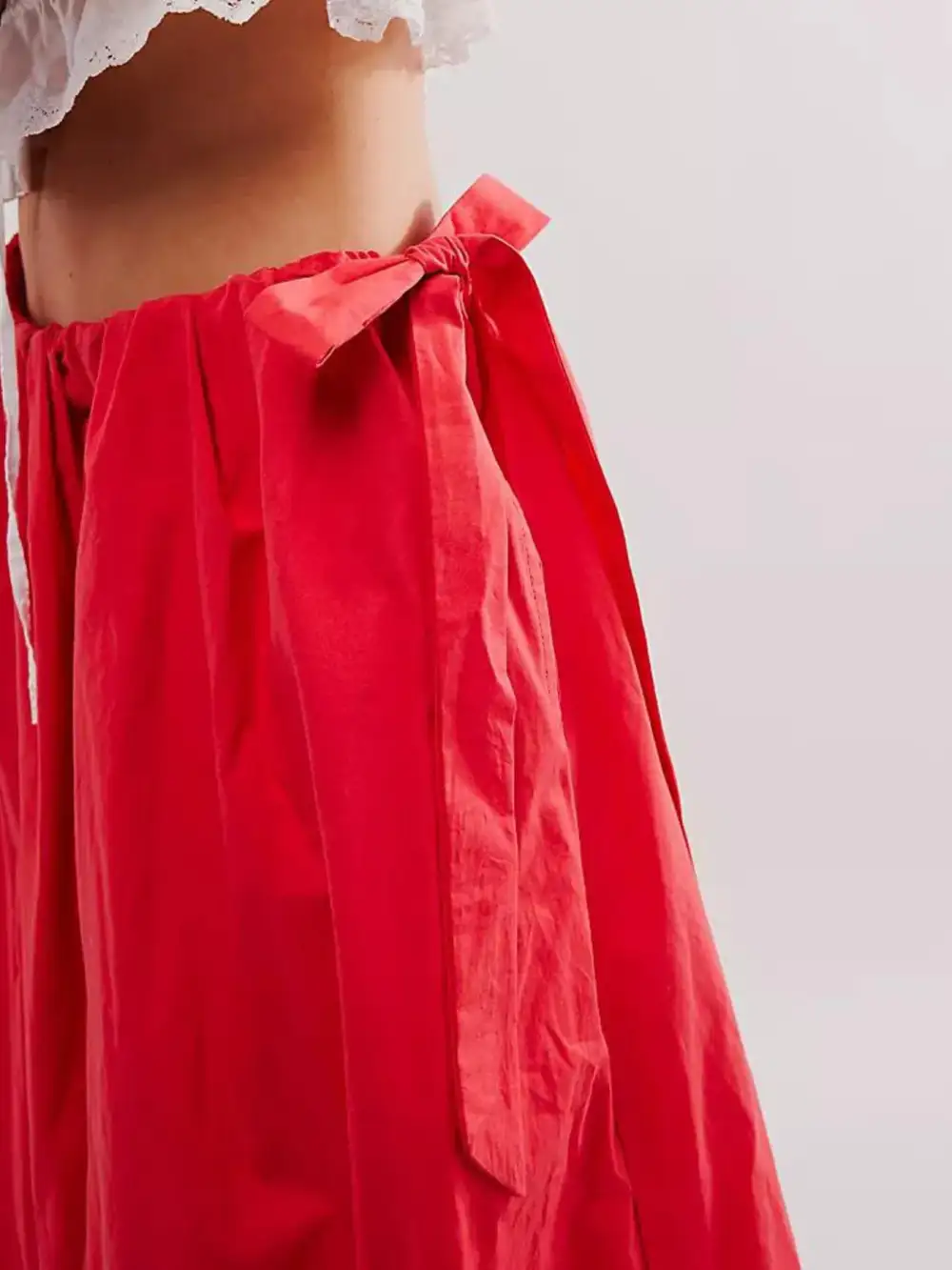 Softened Drawstring Pocket Detail Skirt