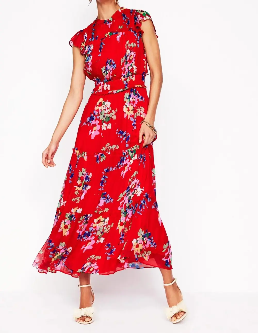 Crew Neck Elegant Style Dress