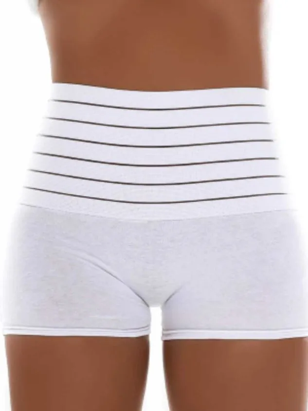 Plain Cotton High Waisted Casual Panty