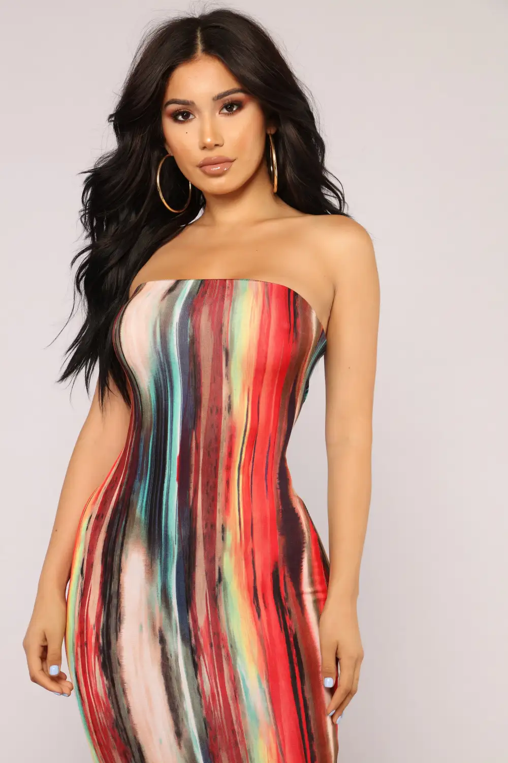 Work Of Art Dress - Red/Multi