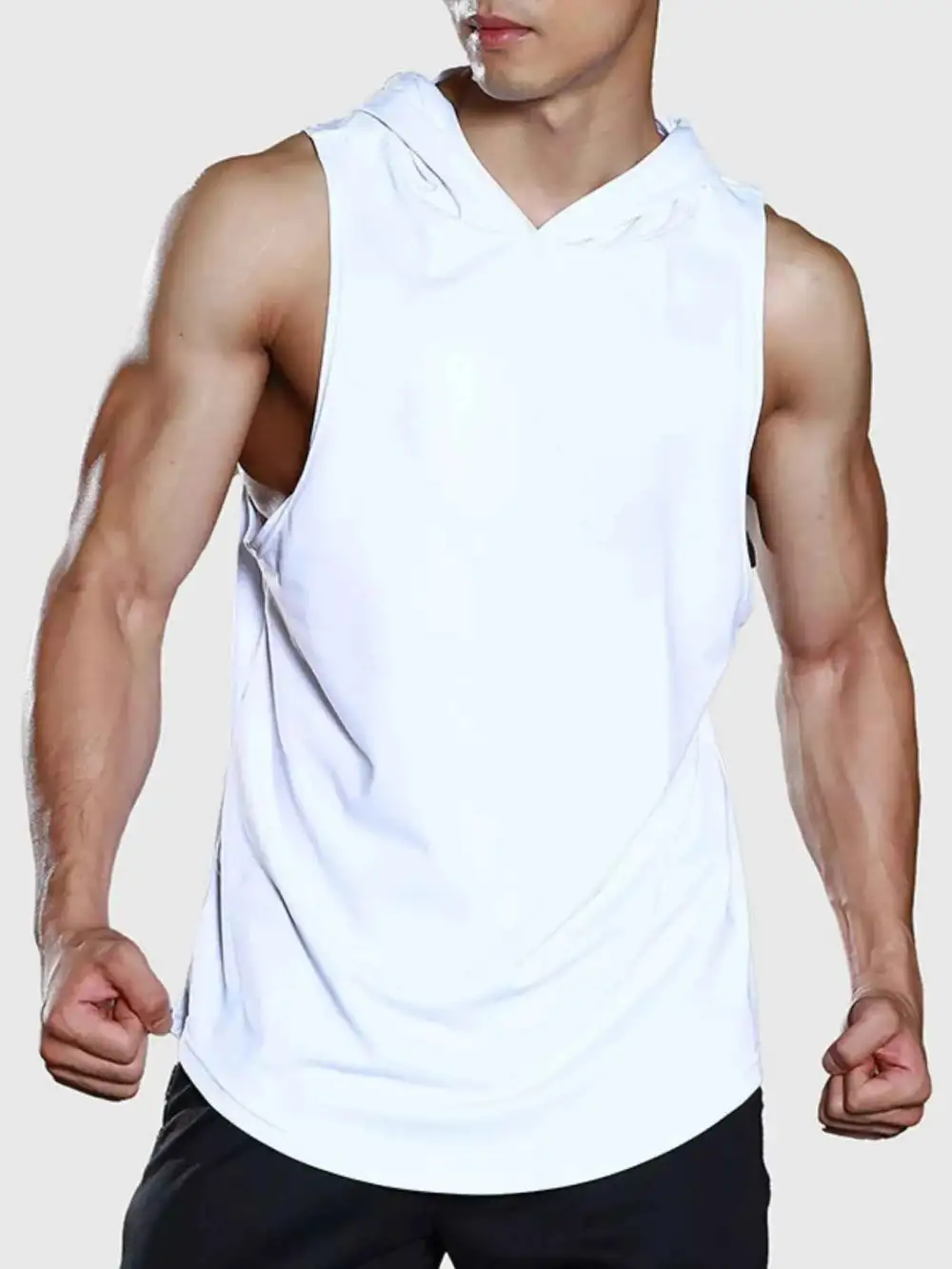 Hooded Sleeveless Tank Top