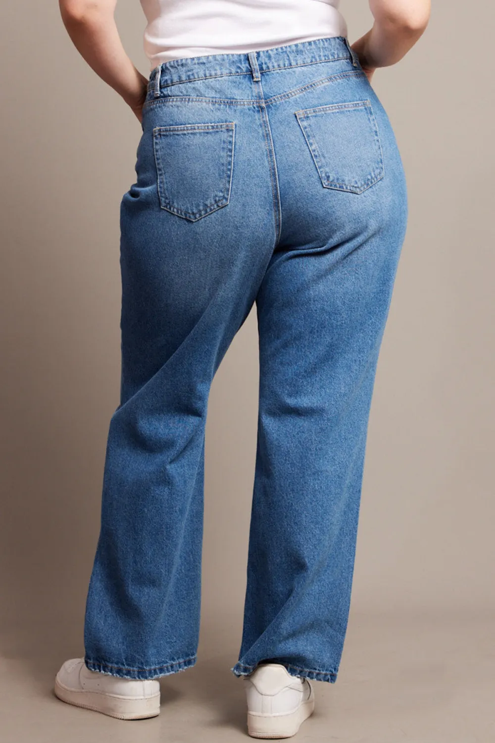 Basic All-Match Slightly Stretch Jeans
