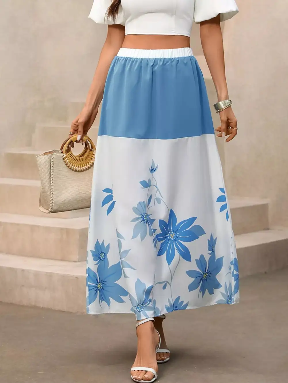 Floral Print Skirt