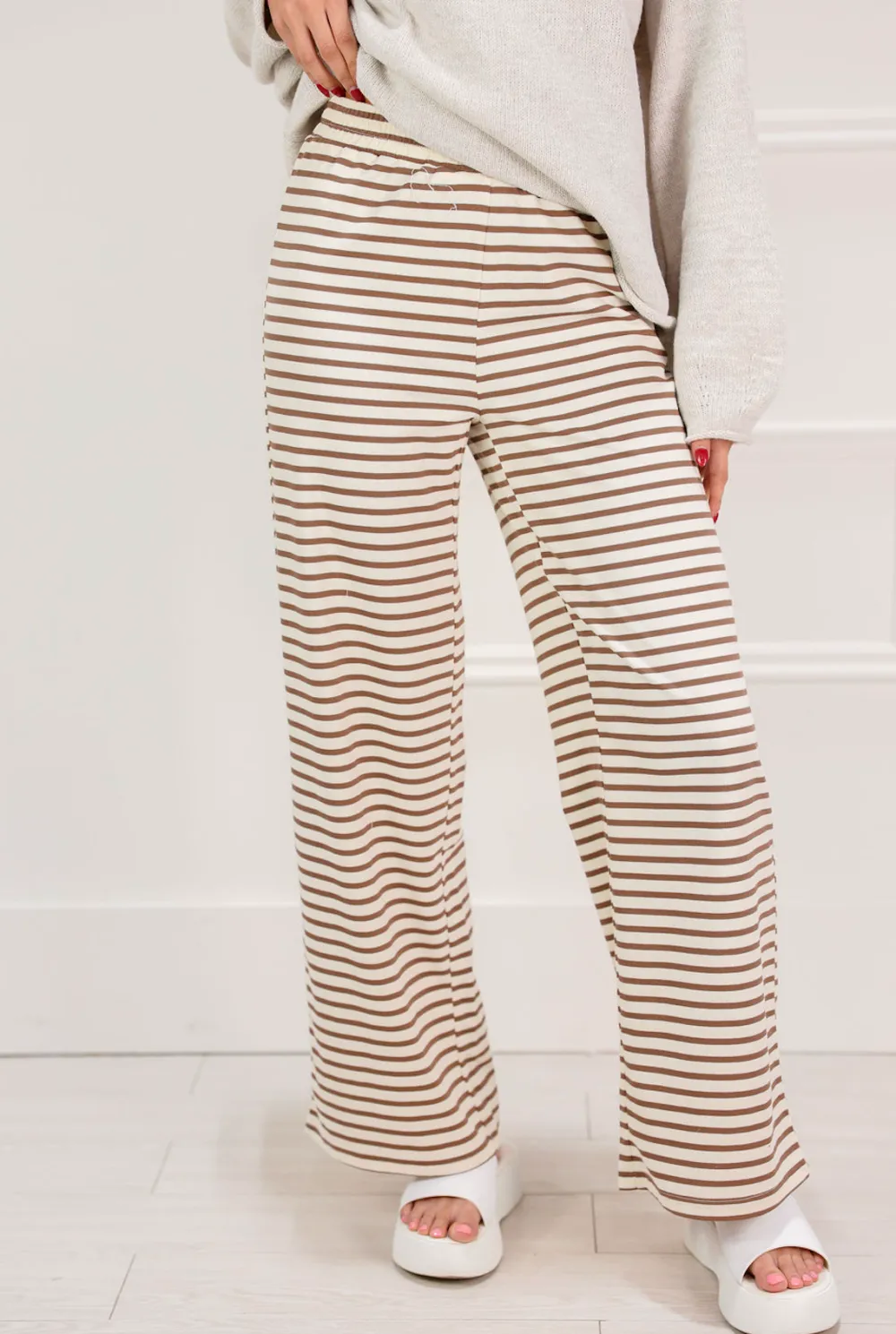 Polished Texture Pants Set