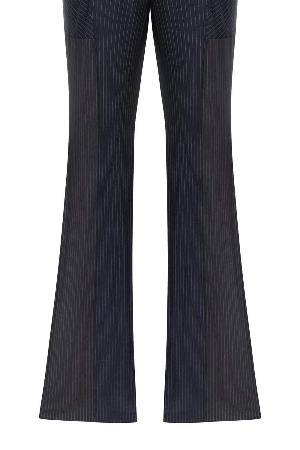 Bootcut Pants-Navy Blue