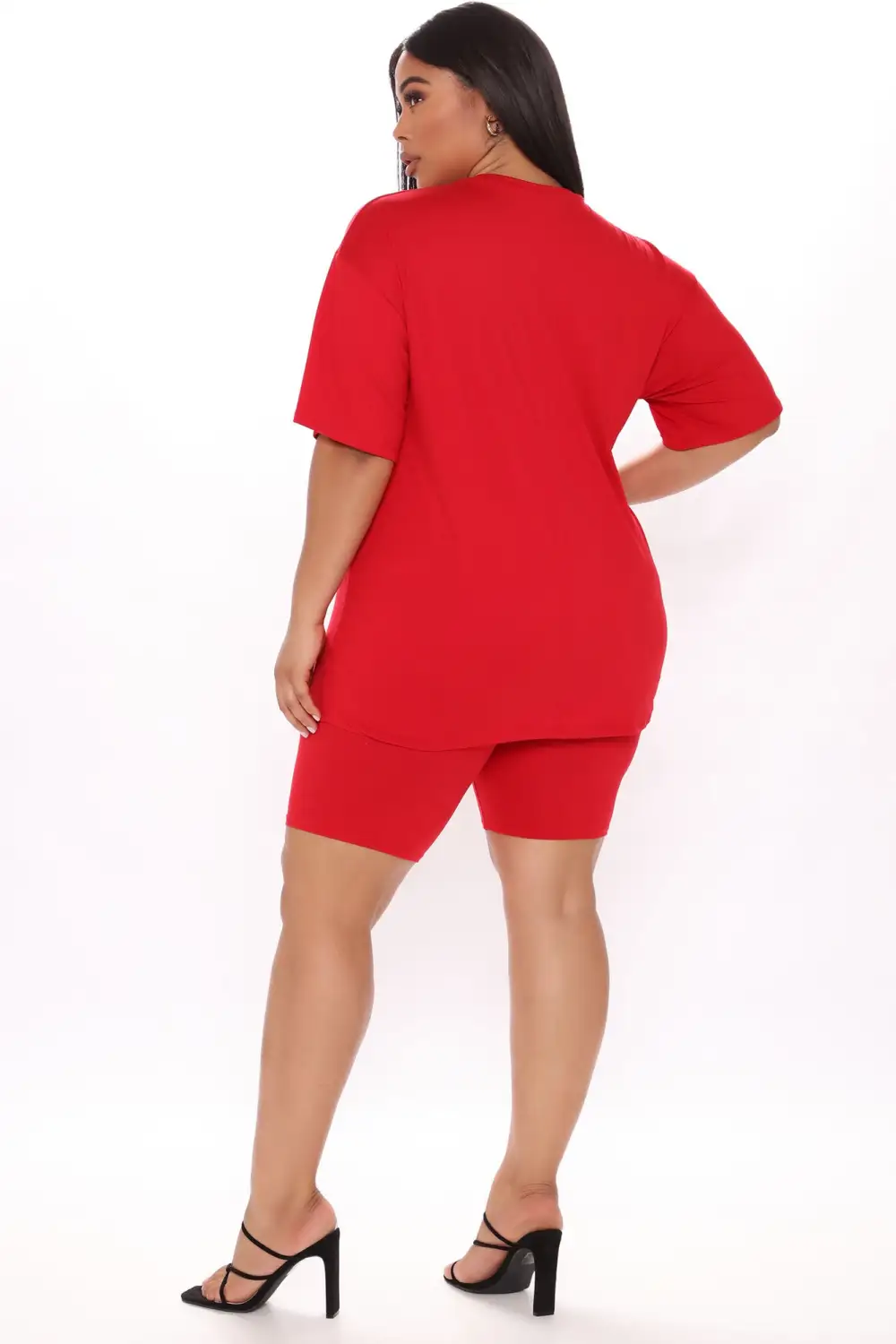 She's Limited Edition Biker Short Set - Red