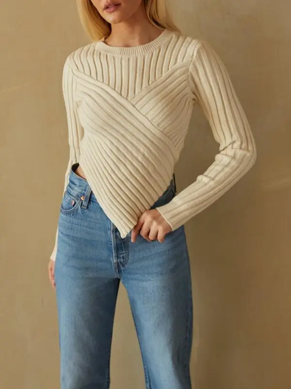 Ribbed Knit Sweater