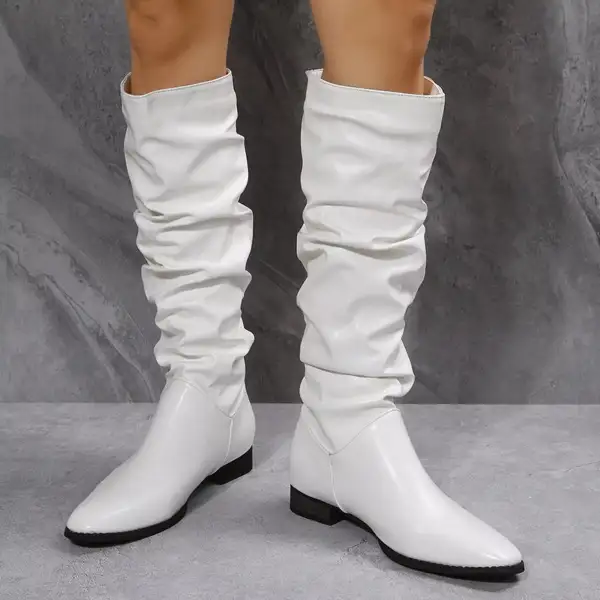 Slouchy Block Heel Boots