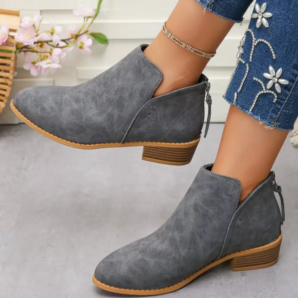 Versatile Pointed Toe Block Heel Boots