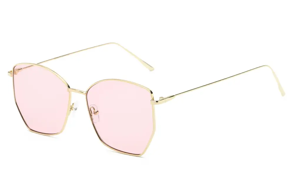 Oversized Geometric Cat-Eye Sunglasses