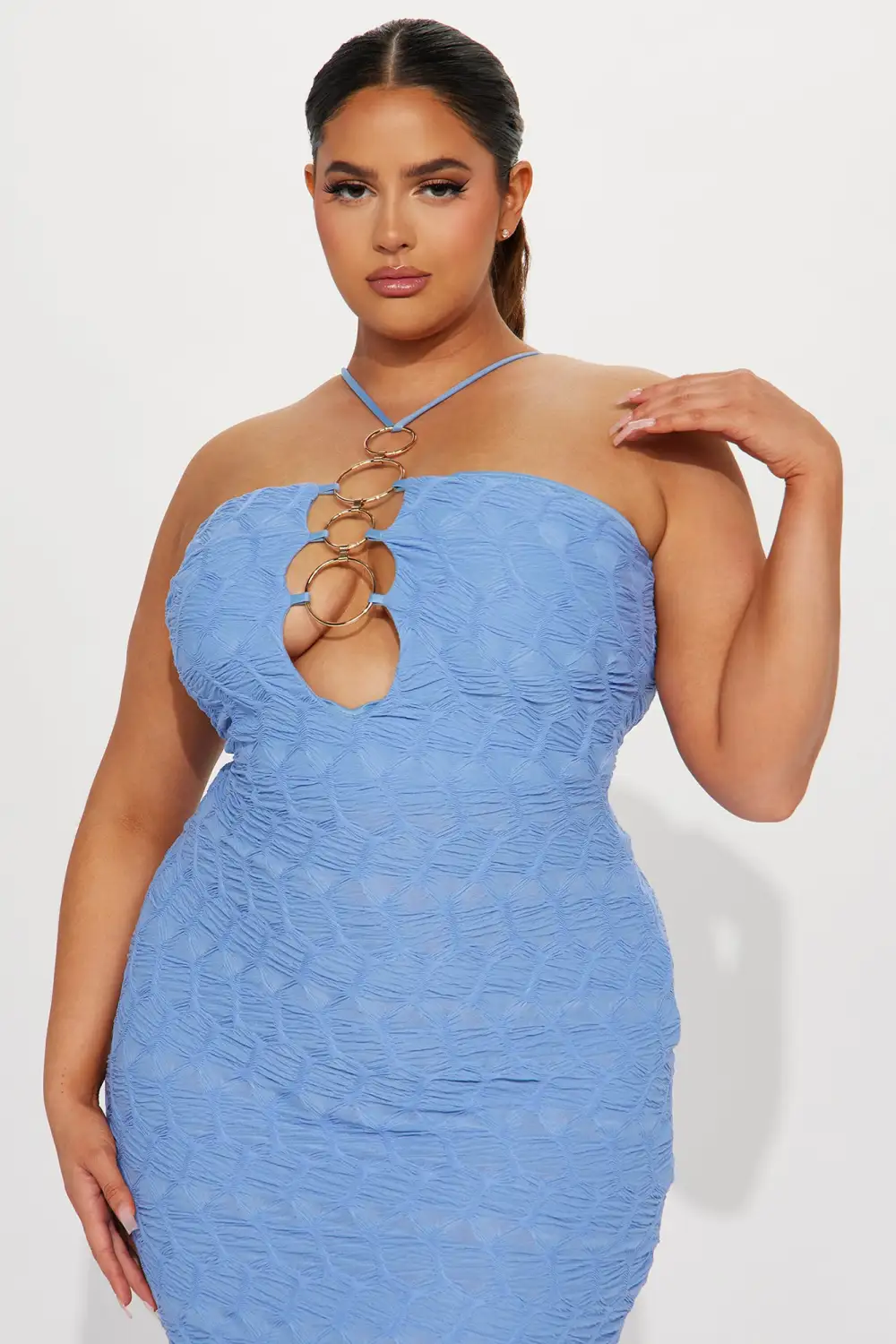 No Rings Attached Maxi Dress - Blue