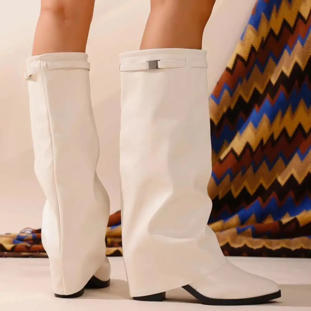 Essential Pointed Toe Block Heel Boots