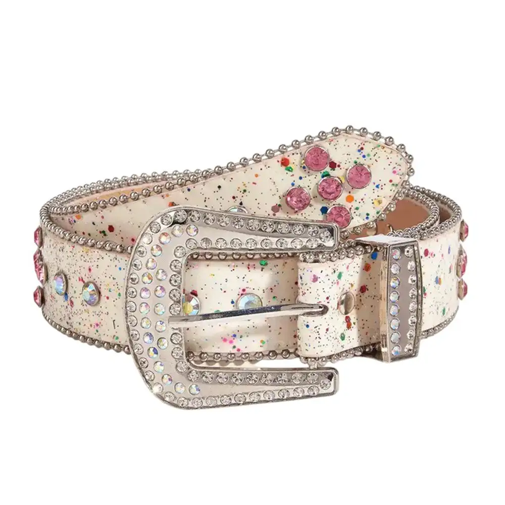 Early Rhinestone Buckle Belt