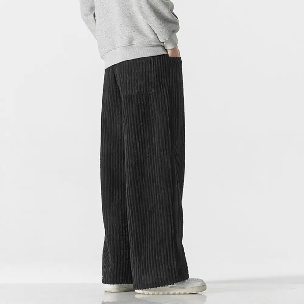 Textured Corduroy Wide Pants
