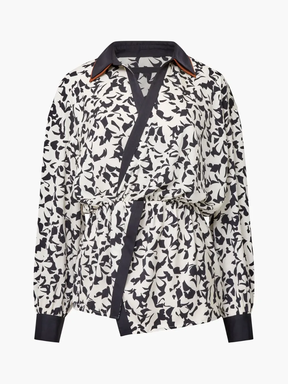 Classic Modern Striped Stand Collar Shirt