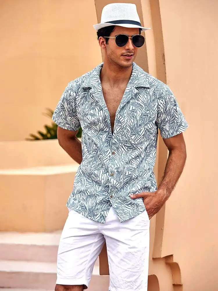 Soft Weave Cotton Linen Printed Shirt