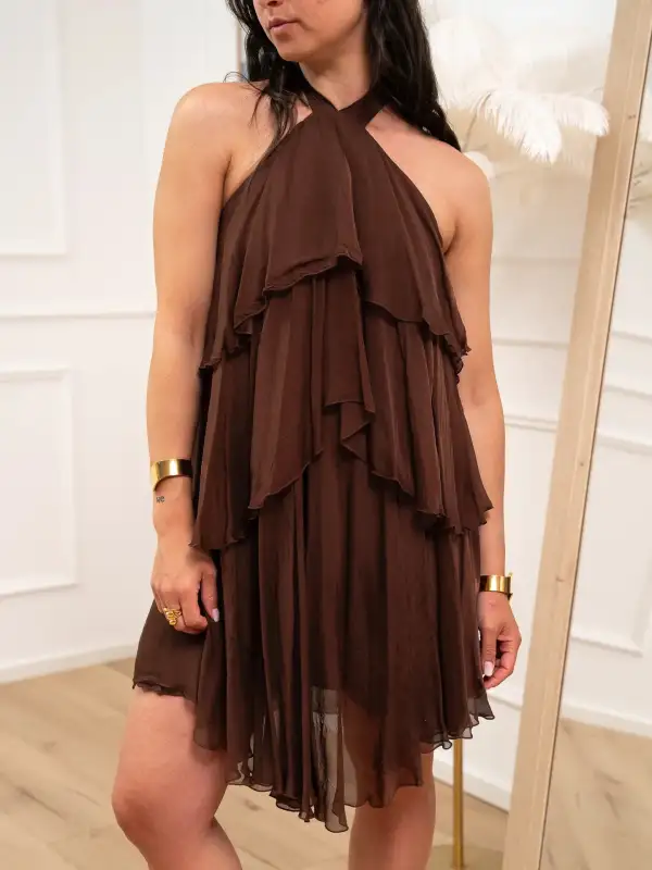 Chic Mini Halter Dress