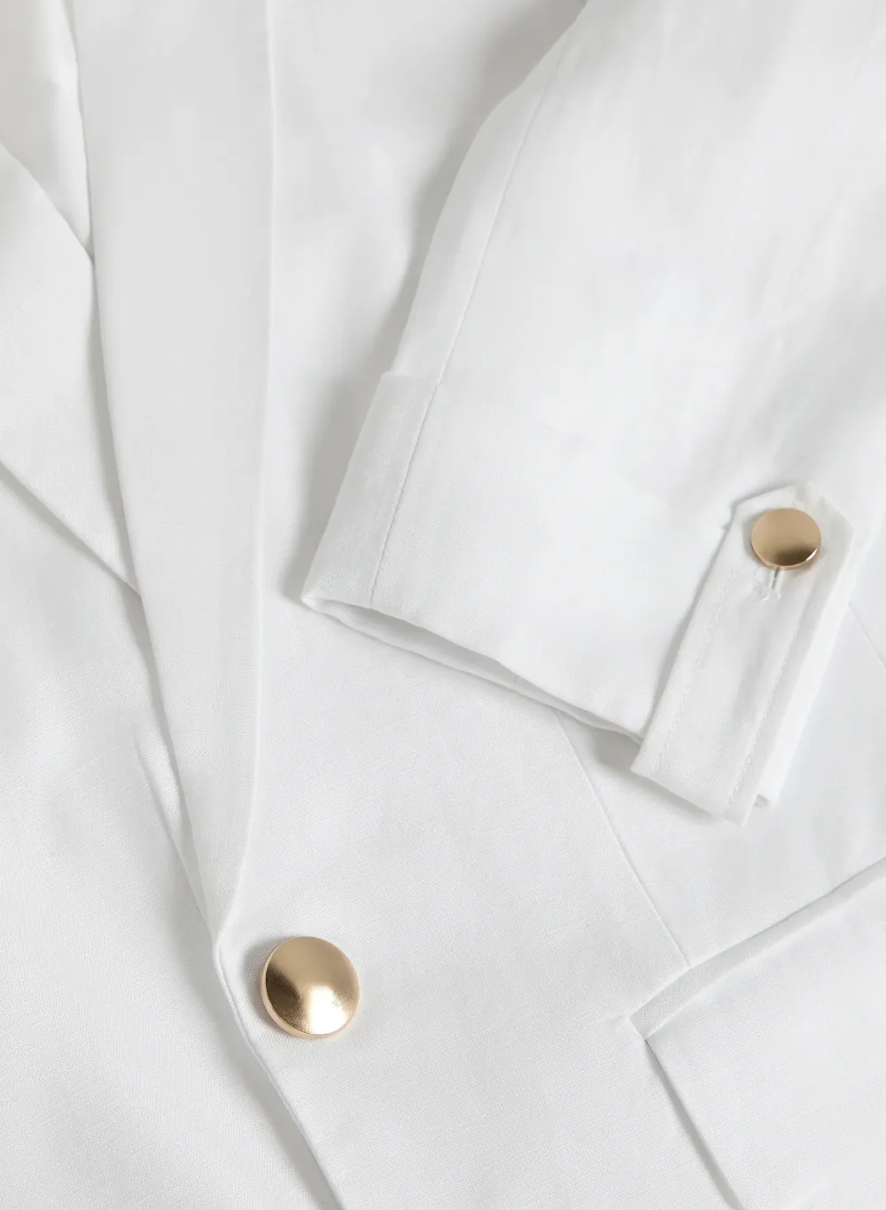 Ivory Linen Blend Blazer