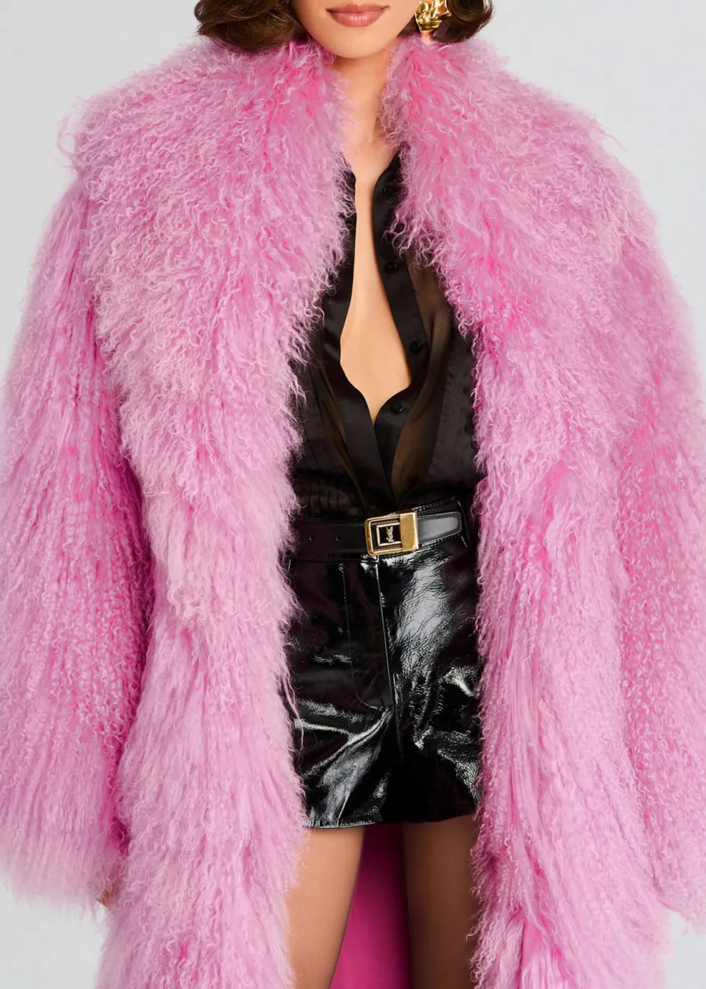 Pink Fur Coat