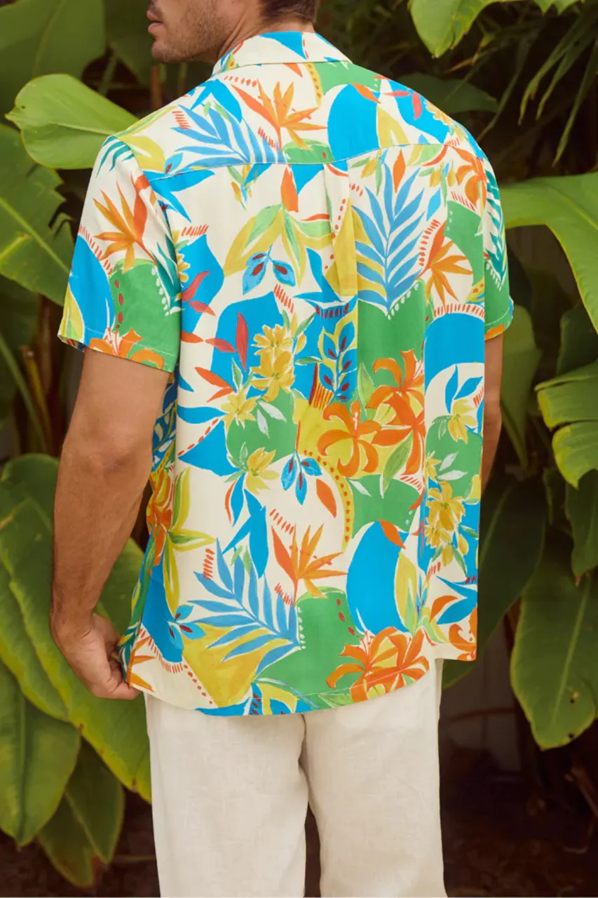 VOCATION FLORAL PRINT MASON SHIRT