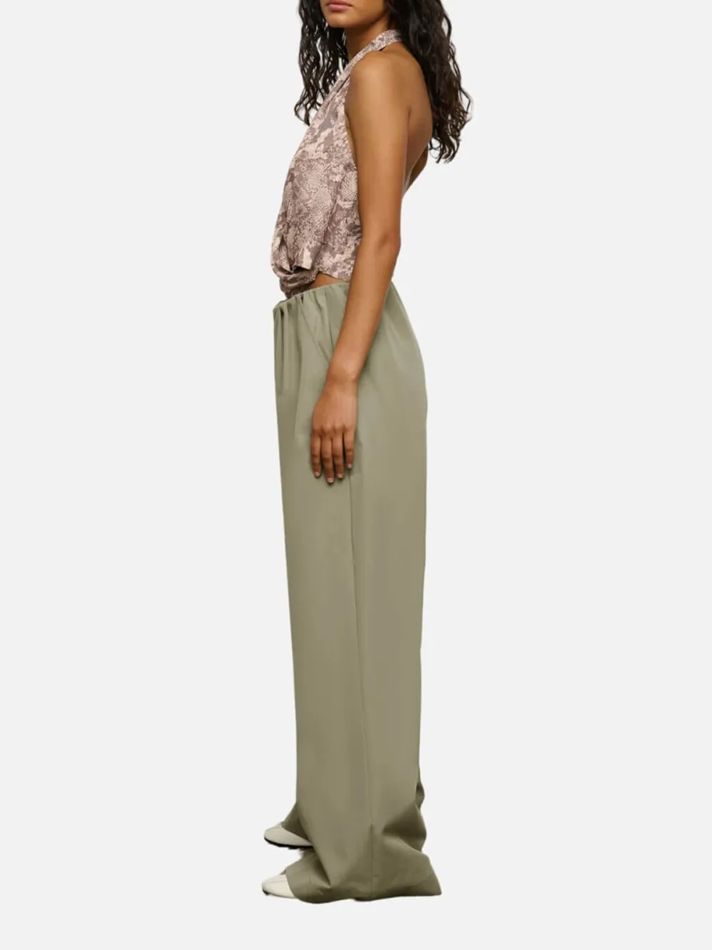Ruched Wide Leg Pants