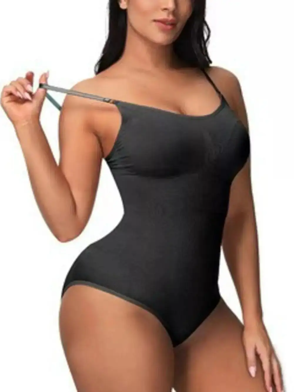Adjustable-Strap Seamless Soft Shaping Bodysuit